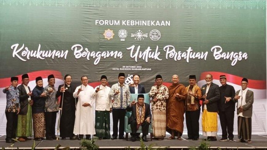 Hadiri Forum Kebhinekaan di Bandar Lampung, KH Said Aqil Siradj: Indonesia Bangsa Toleransi, Jaga Kerukunan Jelang Pemilu
