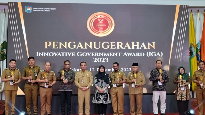 Kabupaten Tanggamus Menerima Penghargaan Innovative Government Award (IGA Award) 2023 sebagai Kabupaten Sangat Inovatif dari Kemendagri