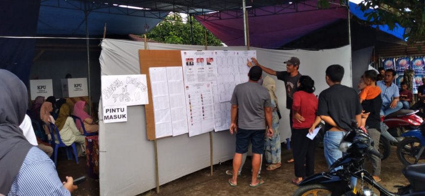 Antusiasme Masyarakat Warnai Pemilu 2024 di Lampung Barat