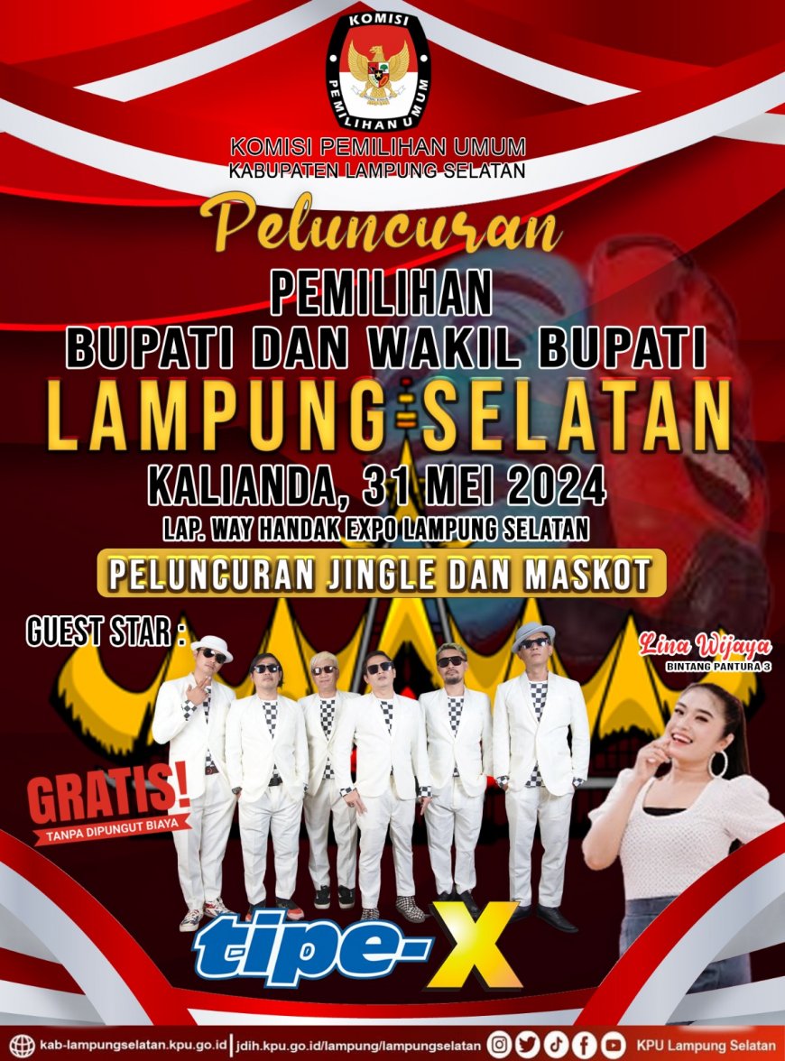 KPU Lamsel gandeng Group Band memeriahkan peluncuran Pilkada 2024