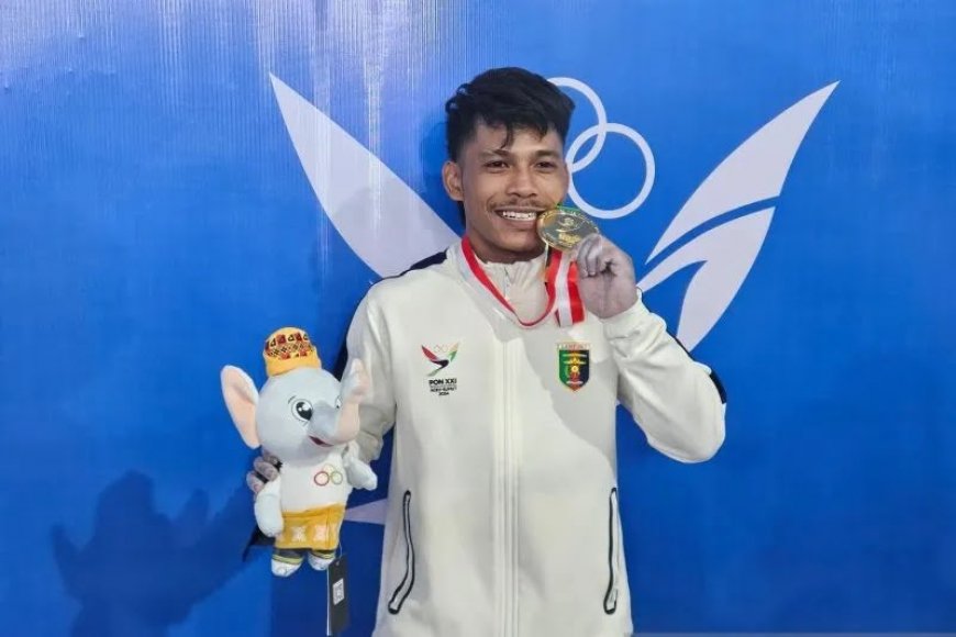 Pecahkan Rekor Nasional Angkat Besi, Muhammad Husni Tambah Medali Emas Lampung pada PON XXI