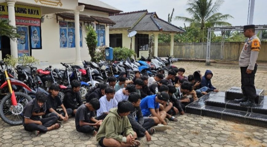 30 Anak Terjaring Razia Balap Liar di Mesuji, Polisi Lakukan Pembinaan