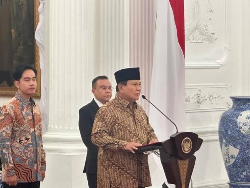 Prabowo Umumkan Kabinet Merah Putih 2024-2029