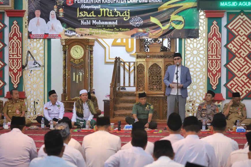 Pj. Bupati Nukman: Isra Mi'raj Momentum Meningkatkan Ibadah dan Memakmurkan Masjid