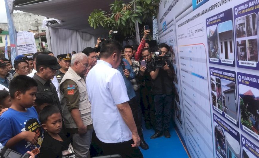 Sinergi Pemprov Sumsel dan BSB Bedah 5.815 Rumah Tak Layak Huni